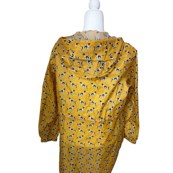 Joules Golightly Printed Waterproof Packaway Dog Print Rain Jacket size 10 - Picture 4 of 7